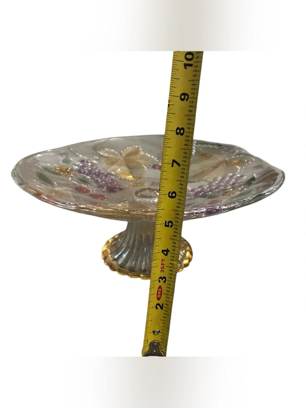 Mikasa Savoir Vivre (Wild Orchard) Fruit / Grape Pedestal Platter 12.5” Japan